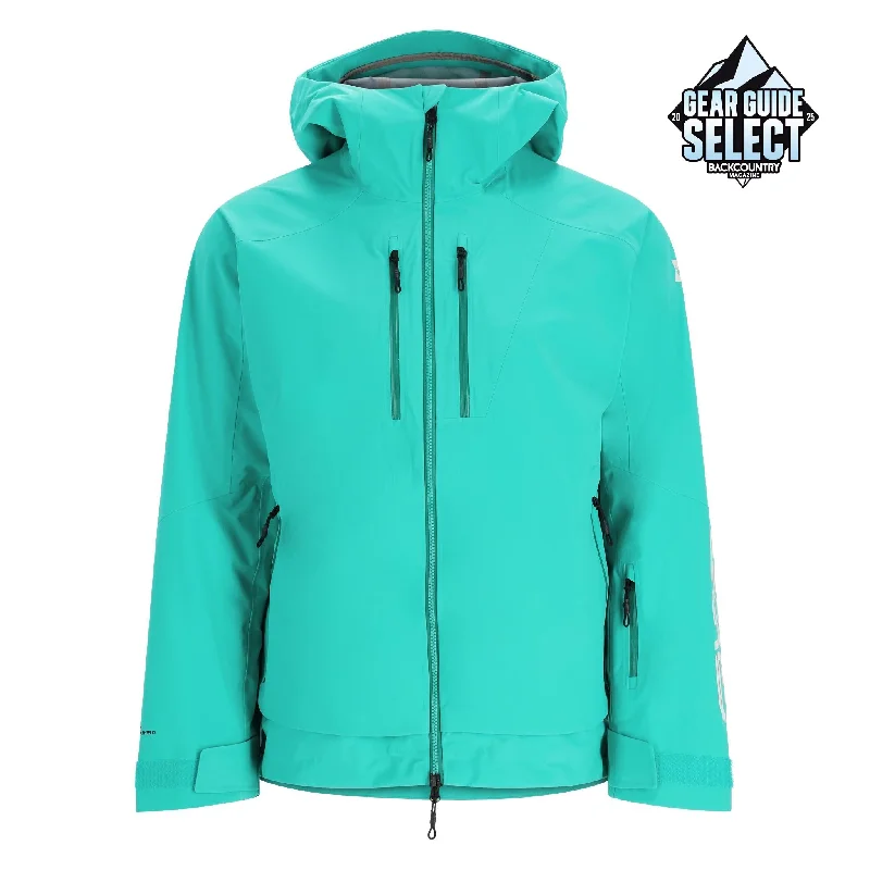 men's parka coat with drawstringsMens Sanction - Teal Green