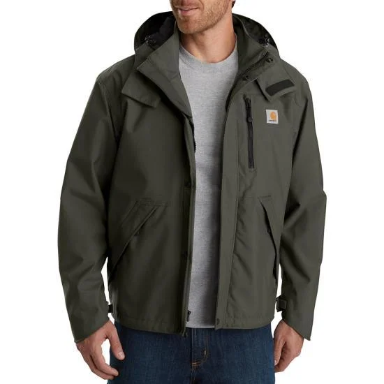 men's insulated hooded jacketStorm Defender Loose Fit Heavyweight Jacket - Olive