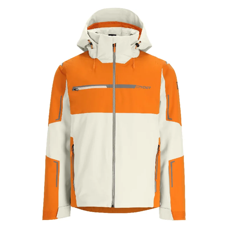 men's hooded bomber jacketMens Titan - Orange Shock