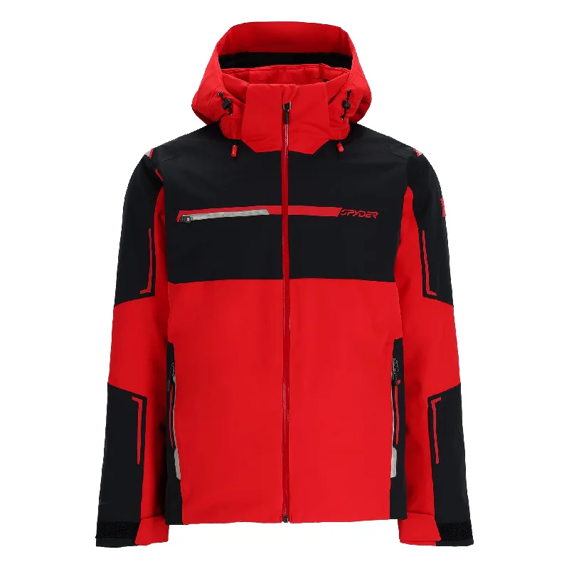 men's fleece-lined parkaMens Titan - Spyder Red