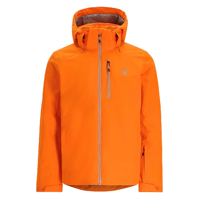 men's insulated hooded jacketMens Tripoint - Orange Shock