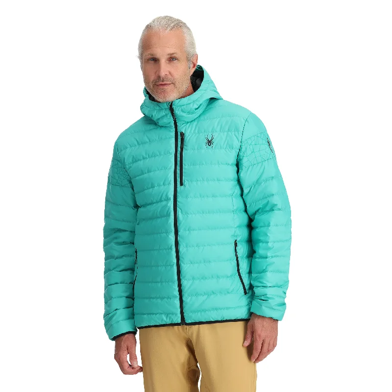 men's casual wool blend jacketMens Zenith Hooded - Teal Green