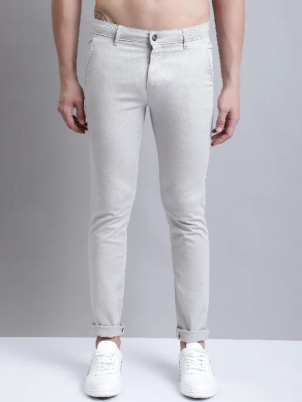 Men's lightweight jogger pants for everyday wearMen's Casual Flat front Ivory  Trousers