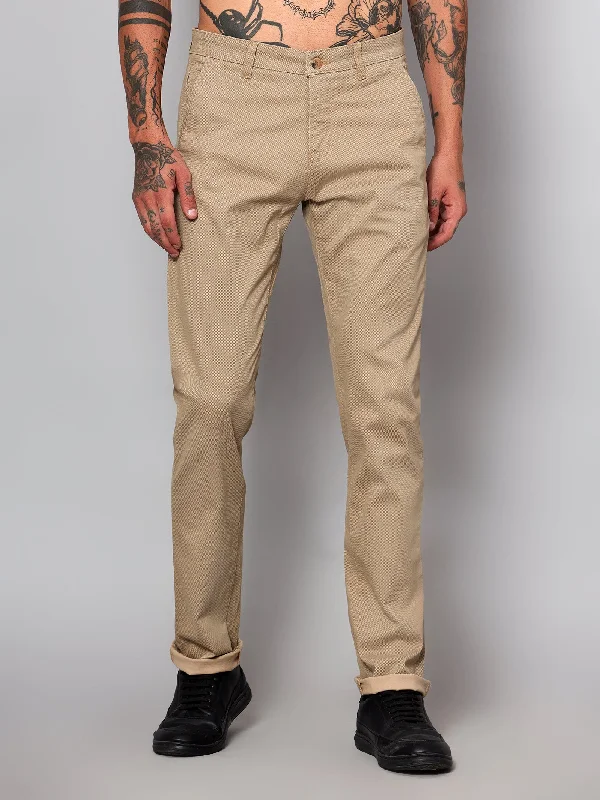 Men's cargo pants with utility pocketsMen's Casual Flat front Khaki  Trousers