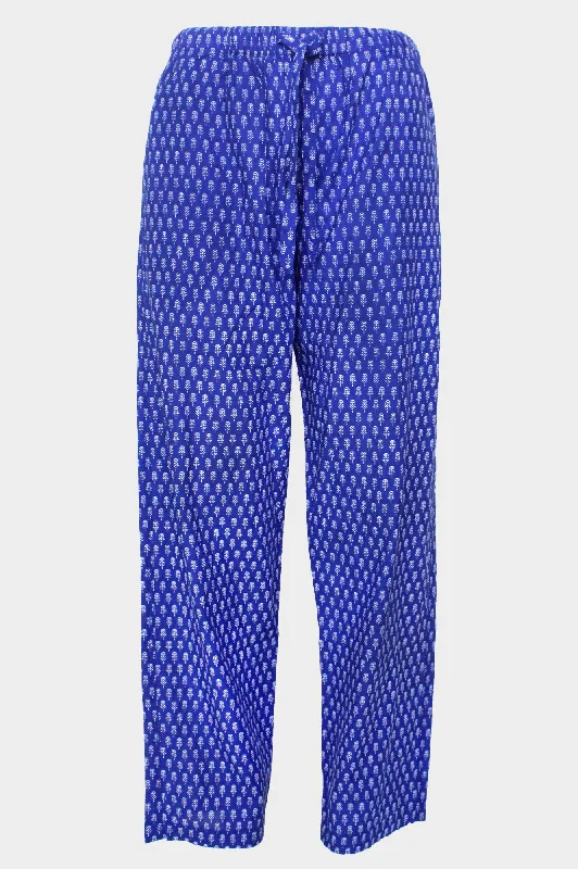 Men's corduroy pants for fallMen's Pyjama Bottoms | Cobalt Blue/White