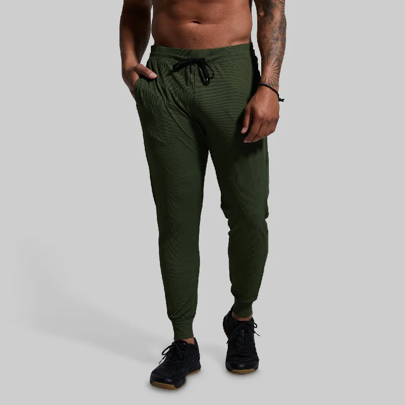 Men's high-performance cycling shortsMen's Recovery Jogger (Tactical Green)