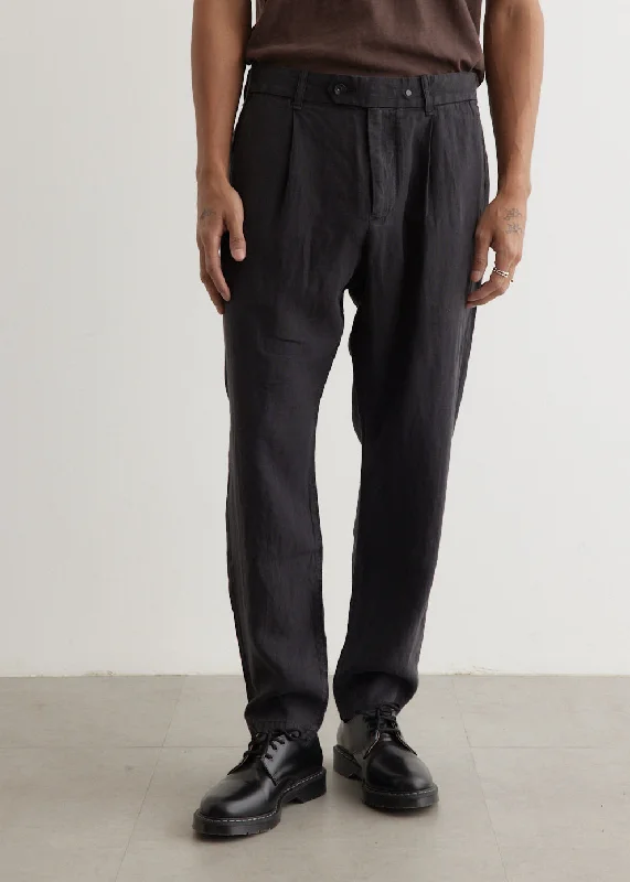 Men's velvet lounge pantsPleated Linen Chino