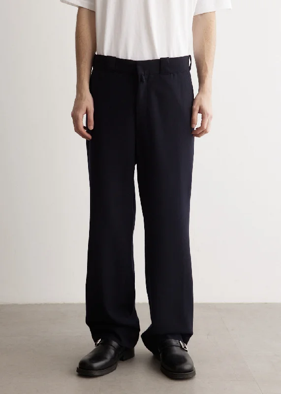 Men's cargo pants with multiple pocketsWool Serge Pants