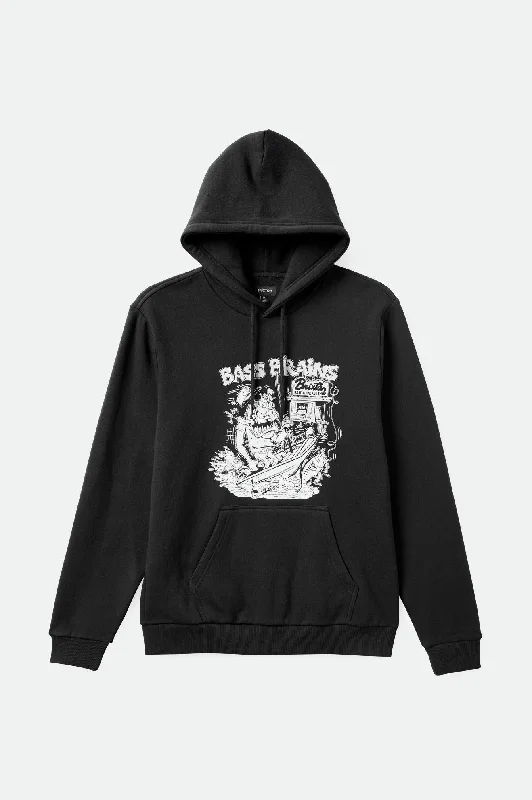 Men's athletic hooded sweatshirtBass Brains Monster Hood - Black