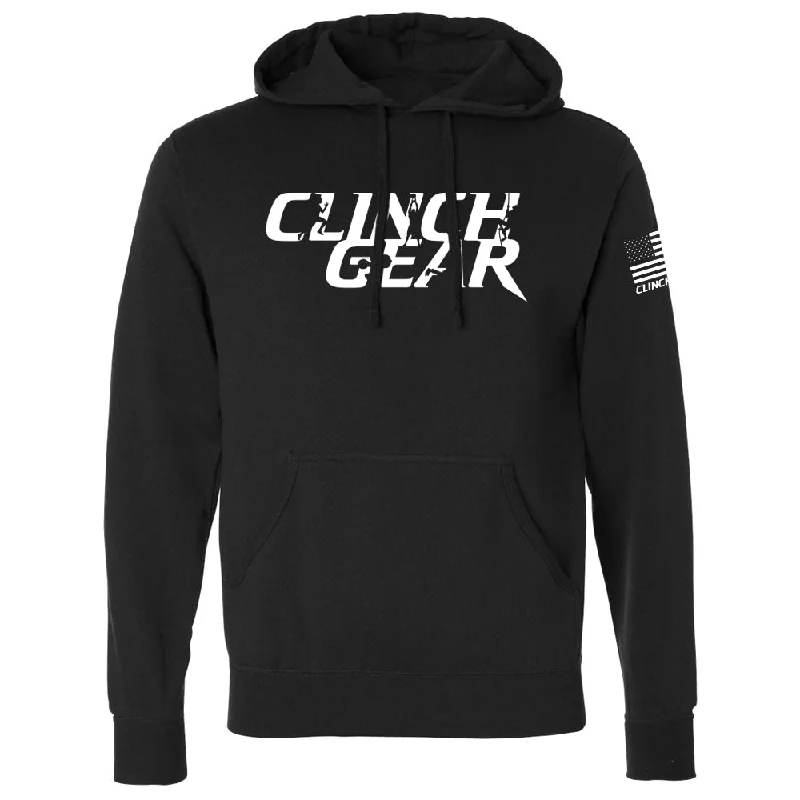 Men's hooded sweatshirt for versatile stylingClinch Gear - Stacked - Pullover Hoodie - Black