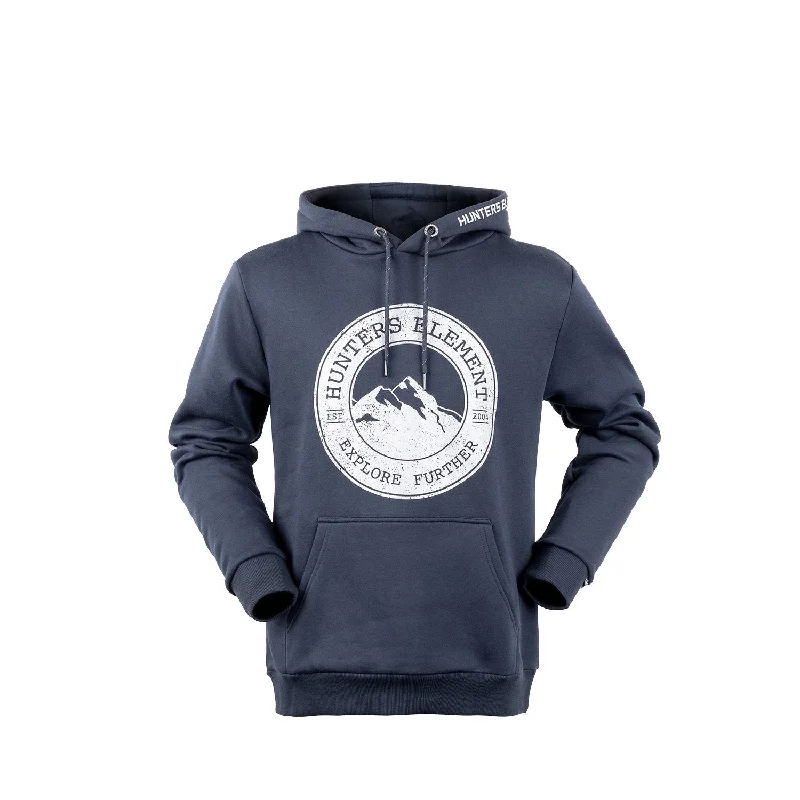 Men's V-neck hooded sweatshirtMountainscape Hoodie