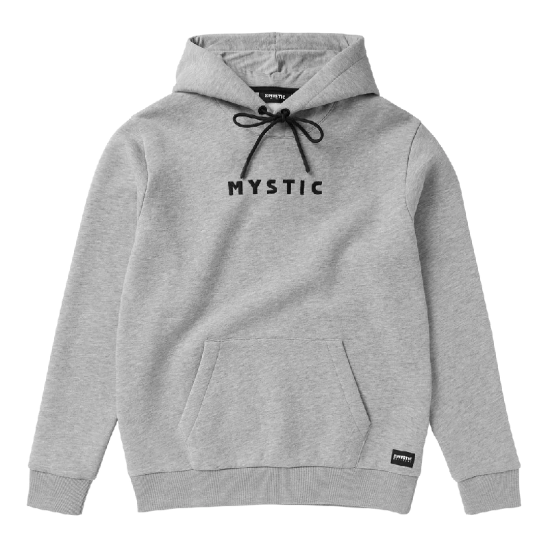 Men's hooded sweatshirt without pocketsMystic Icon Hooded Sweatshirt-Light Grey Melee