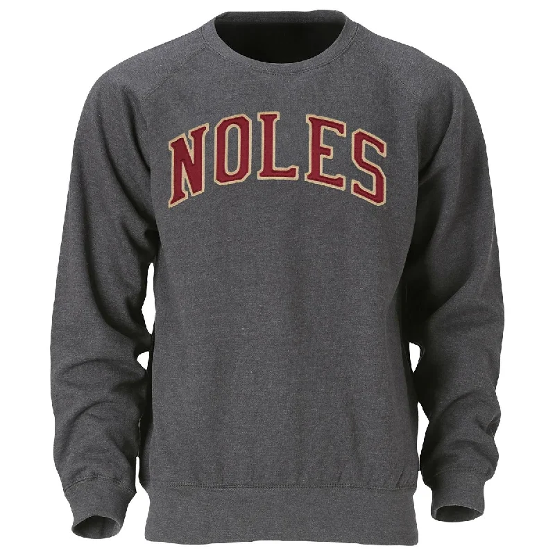 Men's hooded sweatshirt for yogaOuray Sportswear Men's Noles Tackle Twill Design Crew Fleece - Graphite