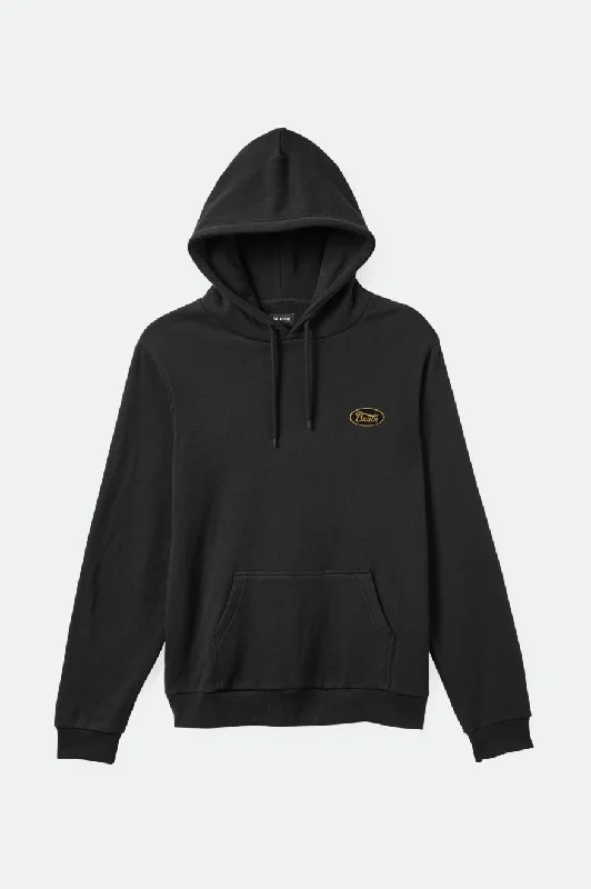 Men's hooded sweatshirt for everyday eleganceParsons Patch Hood - Black