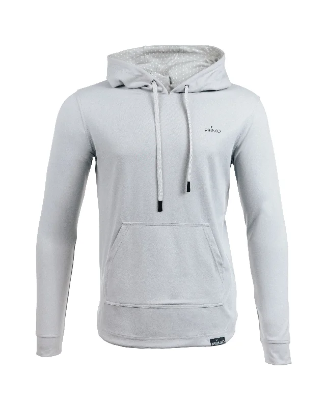 Men's printed hooded sweatshirtLight Gray Hoodie