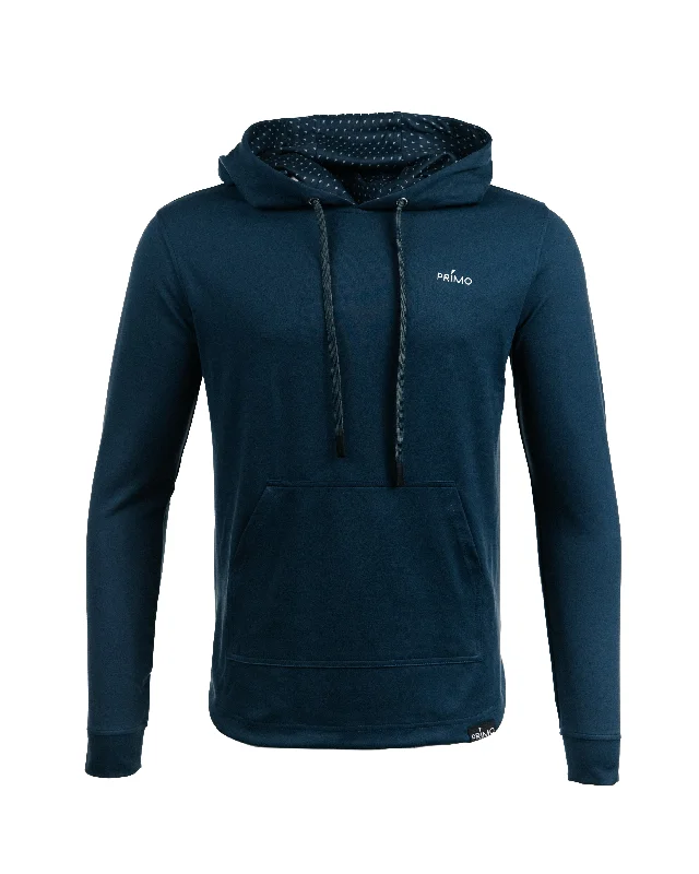 Men's fixed drawstring hooded sweatshirtNavy Hoodie