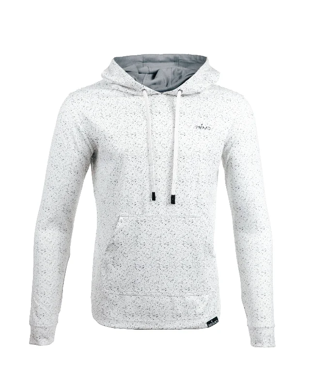 Men's hooded sweatshirt for everyday wearSpeckled White Hoodie