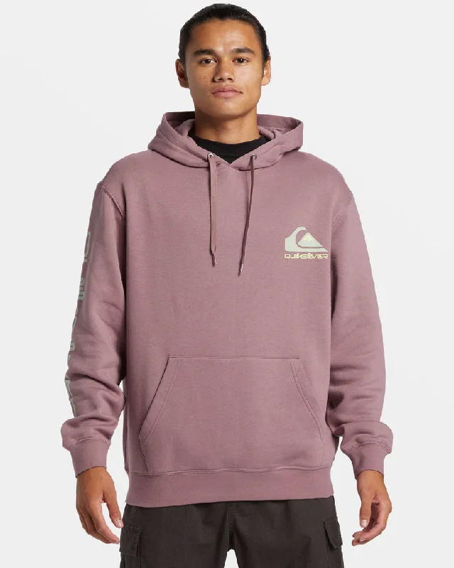 Men's hooded sweatshirt for all seasonsQuiksilver Omni Logo Hooded Sweatshirt-Grape Shake