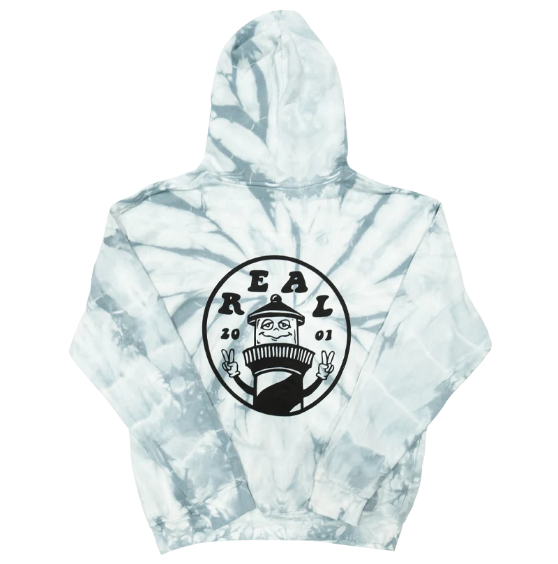 Men's breathable hooded sweatshirtREAL Peace House Hooded Sweatshirt-Spider Silver