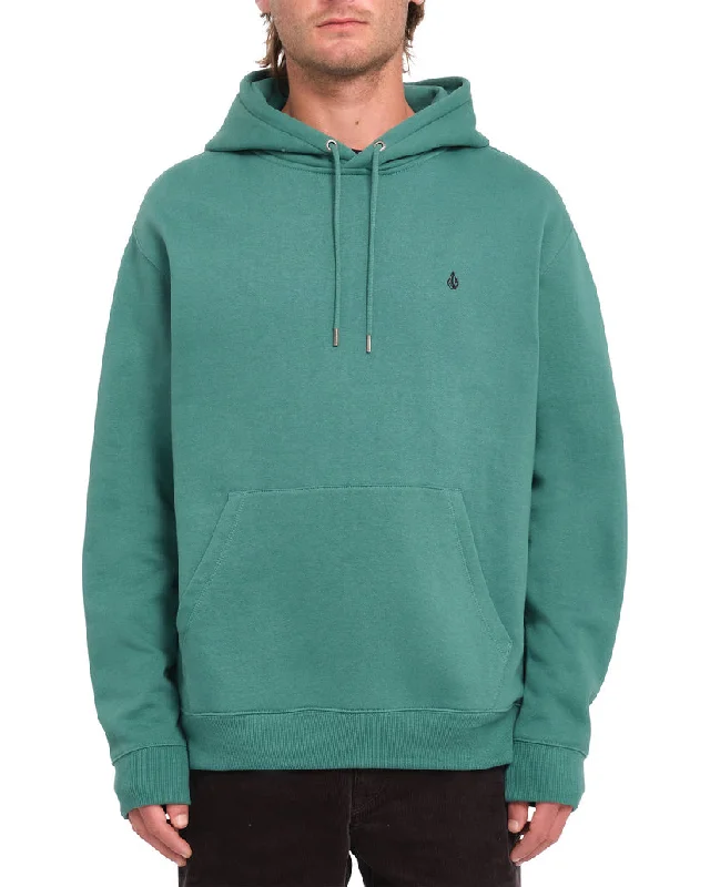 Men's hooded sweatshirt for yogaVolcom Single Stone PO Sweatshirt-Sea Green