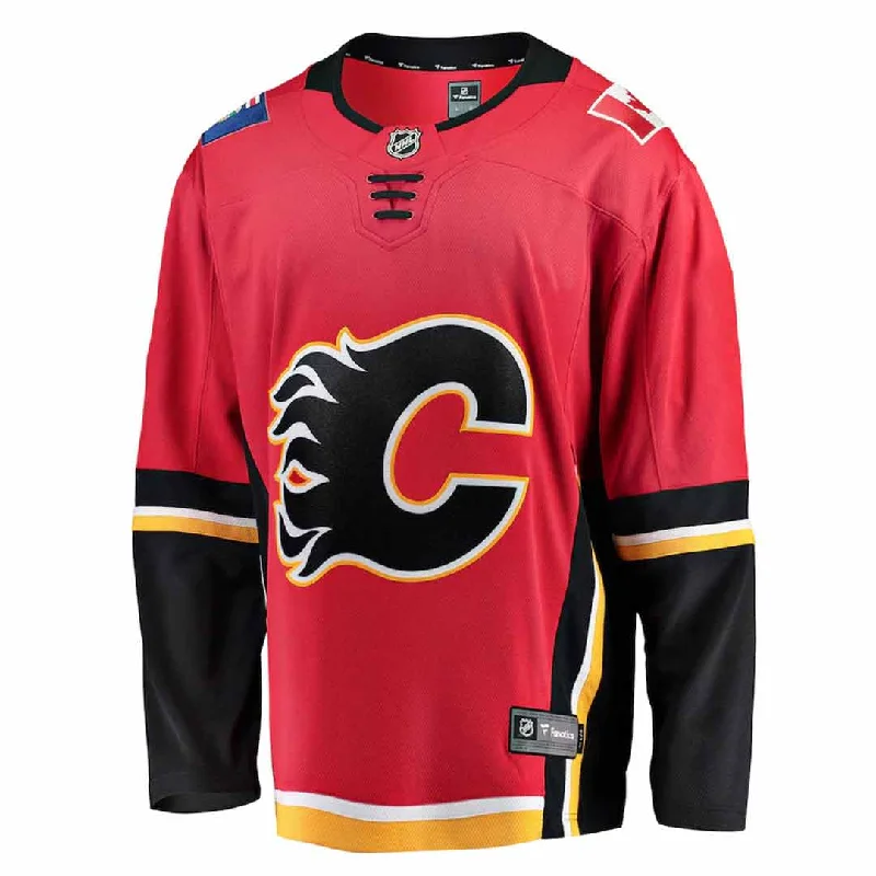 men's solid-color cotton polo shirtFanatics - Men's Calgary Flames Alt Breakaway Jersey (879M CALX 2C BWX)