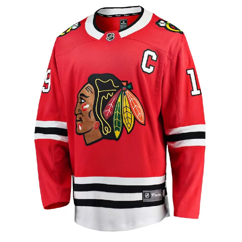 men's graphic tee with vintage designFanatics - Men's Chicago Blackhawks Jonathan Toews Breakaway Jersey (879M CBHH H37 T19)