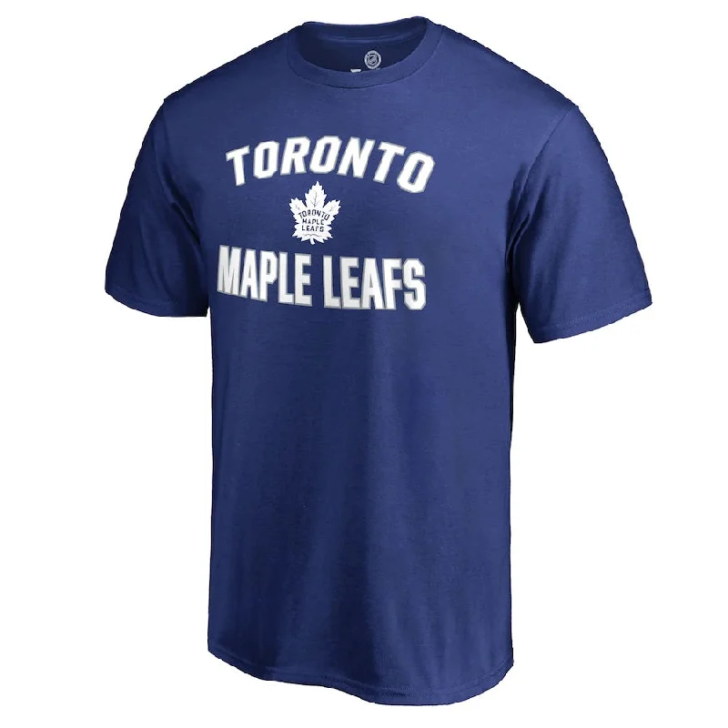 men's distressed leather patchwork denim shirtFanatics - Men's Toronto Maple Leafs Victory T-Shirt (QF6E 4506 2GZ A8W)