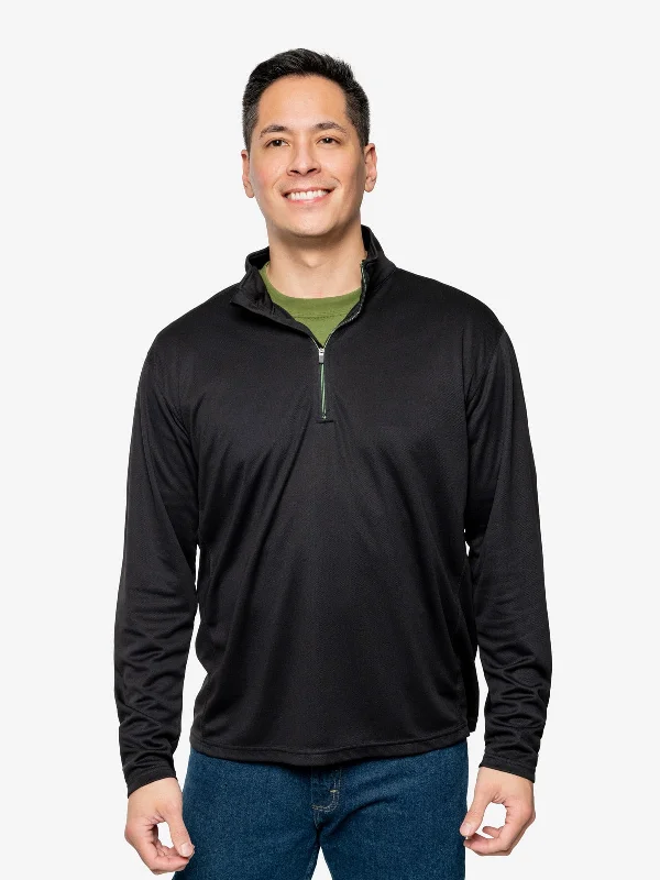 men's thermal undershirt for cold weatherInsect Shield Men's Quarter Zip