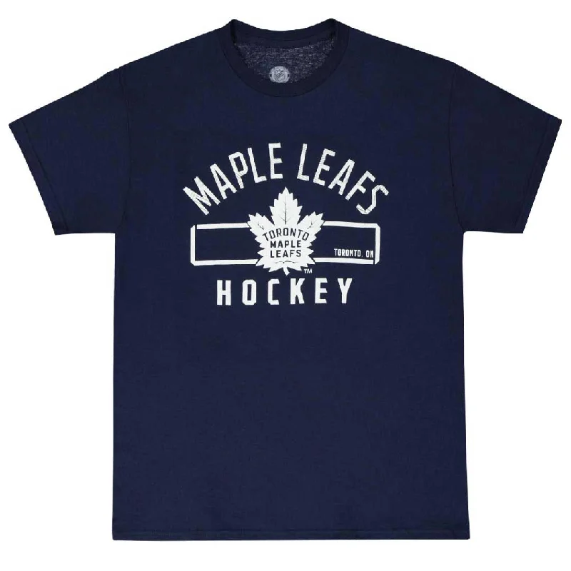 men's striped polo shirt with contrast pipingNHL - Men's Toronto Maple Leafs Arch T-Shirt (NHXX26HMSC1A1PB 41NVY)