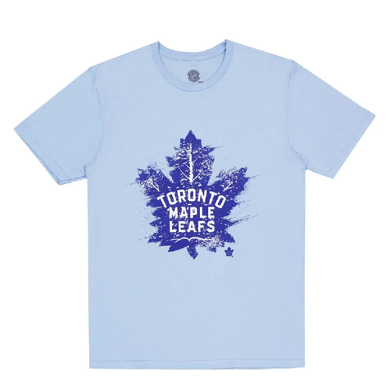 men's denim shirt with embroidered patchesNHL - Men's Toronto Maple Leafs Splatter T-Shirt (NHXX26OMSC3A1PB 45LBL)