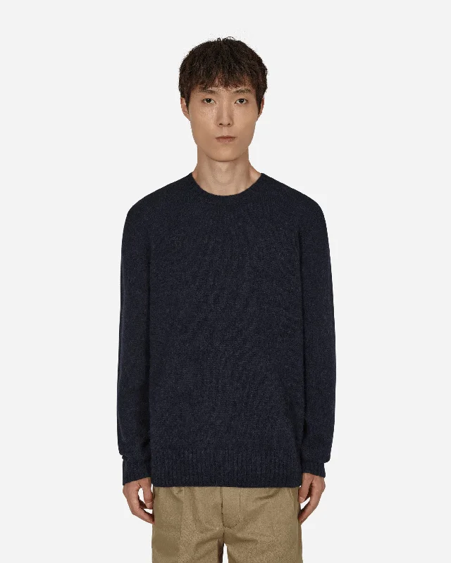 men's crewneck sweater with pocketsWool Crewneck Sweater Blue