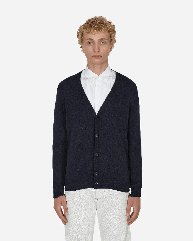 men's casual button-down shirtCashmere Cardigan Blue