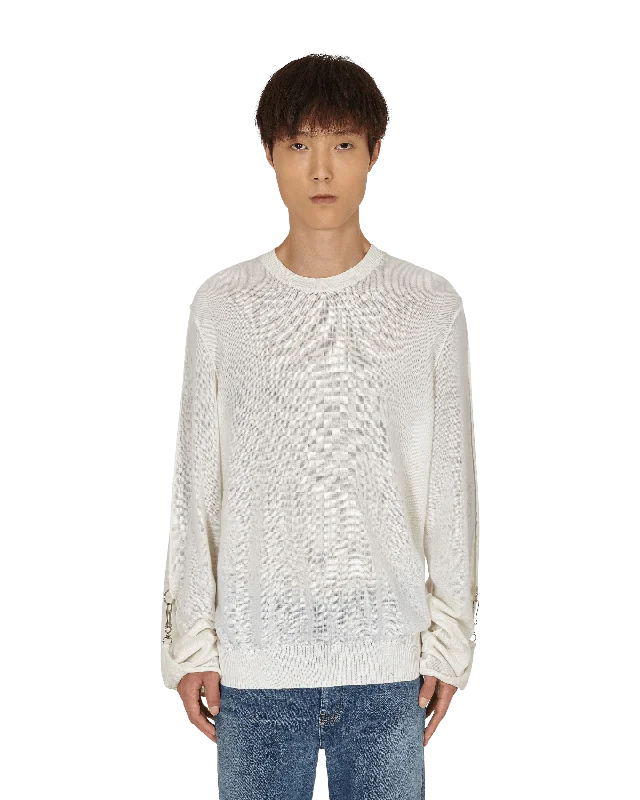 men's moisture-wicking tee with mesh back panelWool Bondage Sweater White