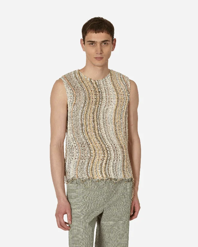 men's graphic tee with band logoPeacock Tank Top Desert