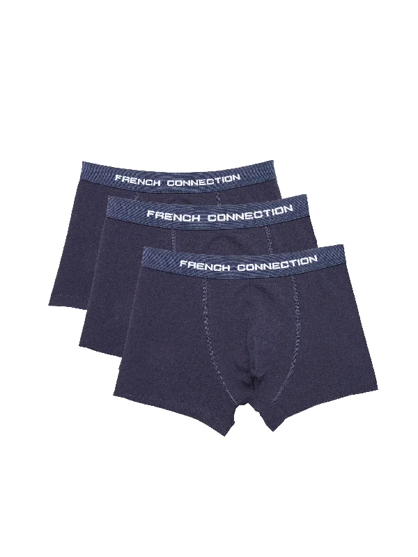 Underwear for men with a low-profile waistband3 Pack French Connection Boxers