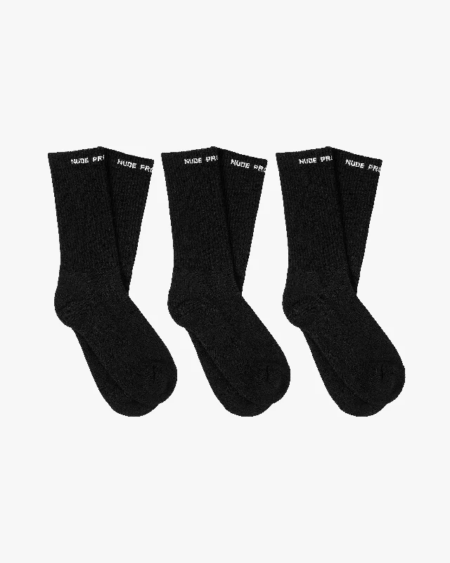 Men's underwear with a built-in lift for a better silhouetteALLDAY SOCKS BLACK 3XPACK