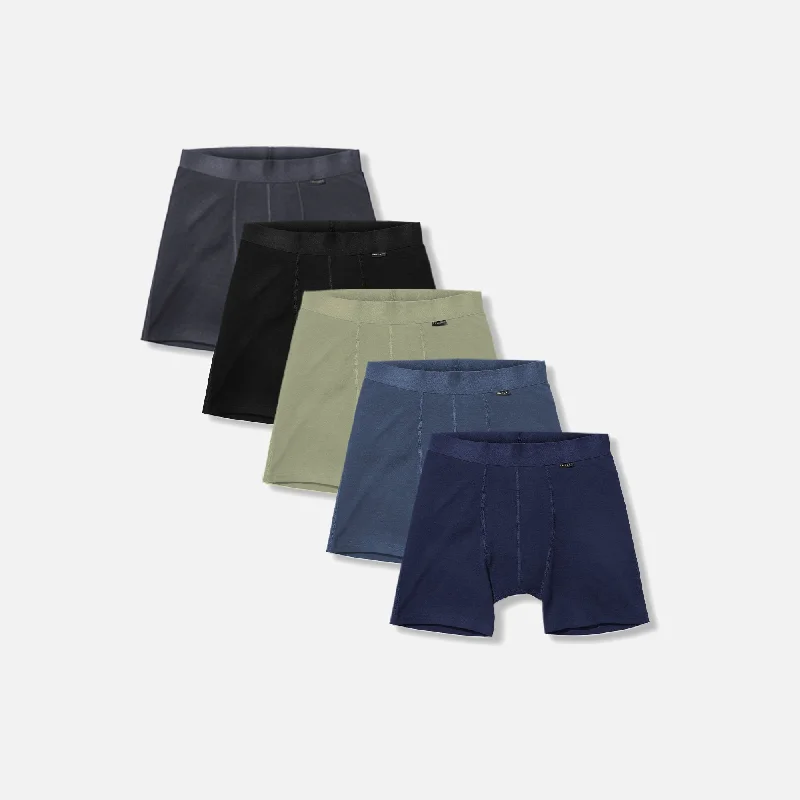 Men's underwear with pockets for essentialsMen's 5 Pack // Merino Boxer Briefs