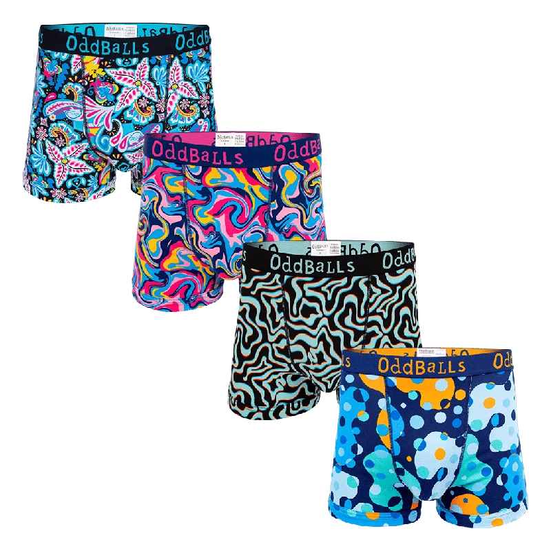 Underwear designed for prostate healthBlue Bundle - Mens Boxer Shorts 4 Pack Bundle