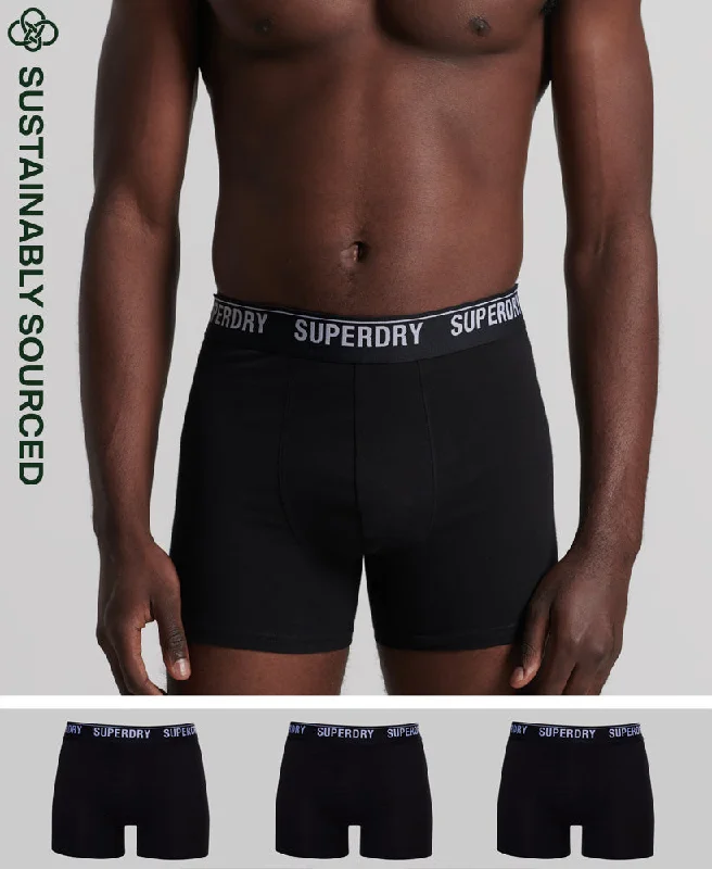 Men's underwear with a seamless pouchBoxer Multi Triple Pack | Black/Black Optic