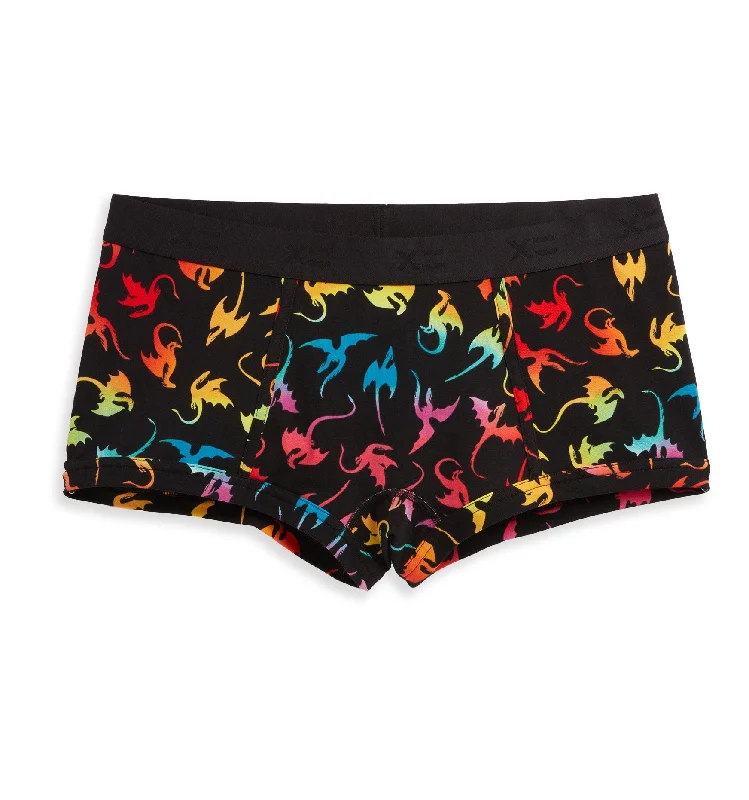 Supportive underwear for men with back painBoy Shorts - Rainbow Dragon