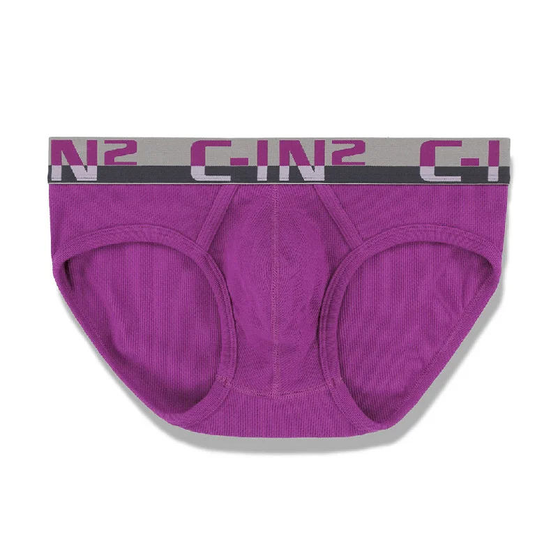 Men's underwear featuring unique fabric blendsC-Theory Low Rise Brief Pryce Purple