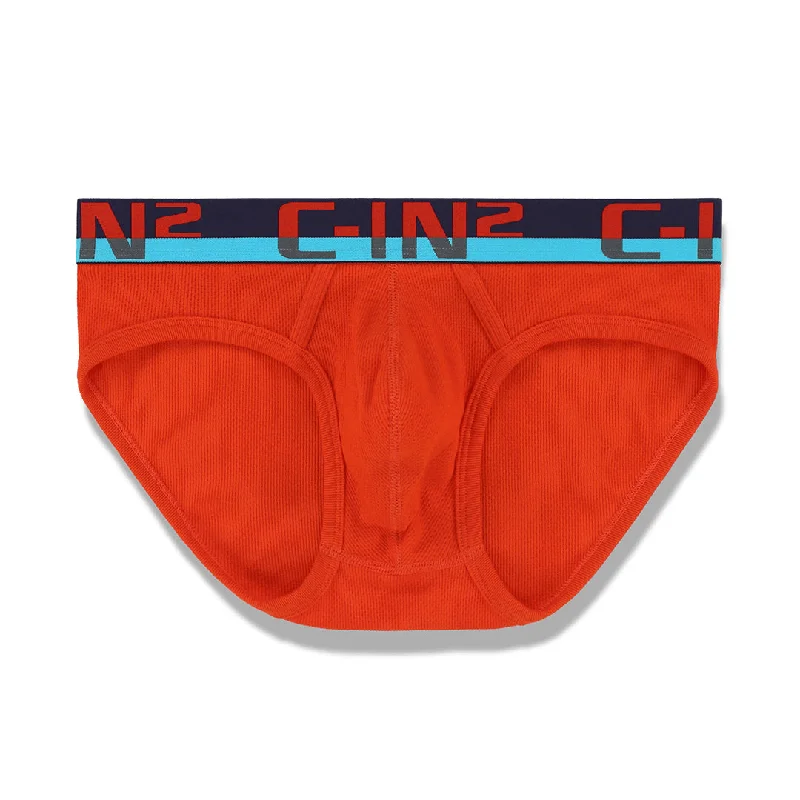 Underwear for men with a sleek high-waisted designC-Theory Low Rise Brief Ruel Red