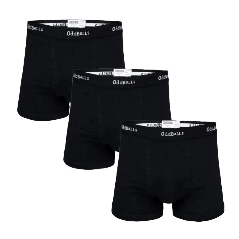 Affordable men's boxer shortsClassic Black Bundle - Mens Boxer Shorts 3 Pack Bundle