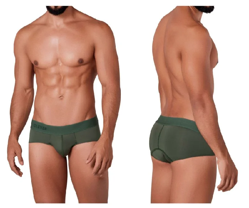 Breathable mesh underwear for sportsClever 1310 Basis Briefs Color Green