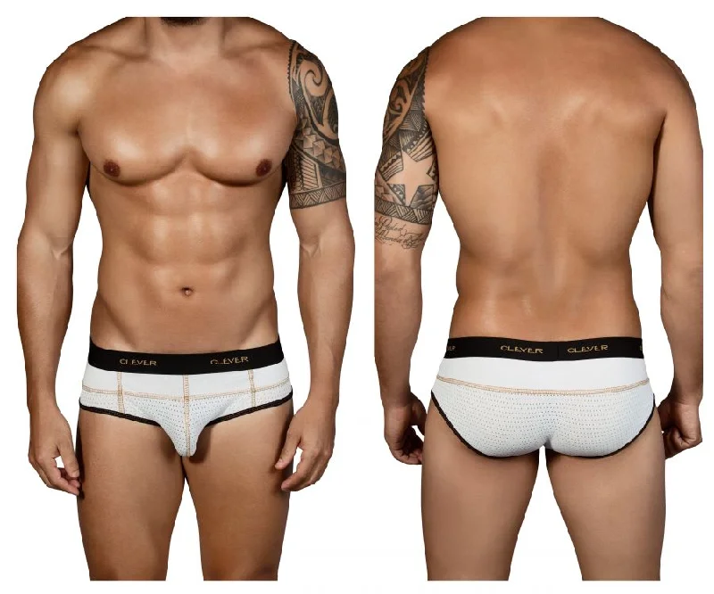 Men's underwear made from sustainable materialsClever 5317 Sweetness Piping Briefs Color White