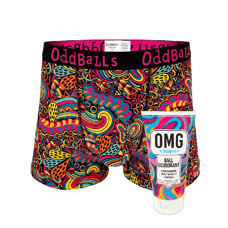 Men's underwear with UPF protectionEnchanted - Mens Boxer Shorts & Ball Deodorant Bundle