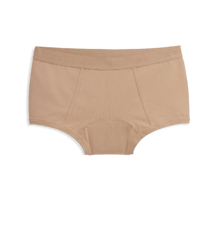 Patterned underwear for men's casual wearFirst Line Period Boy Shorts - Chai