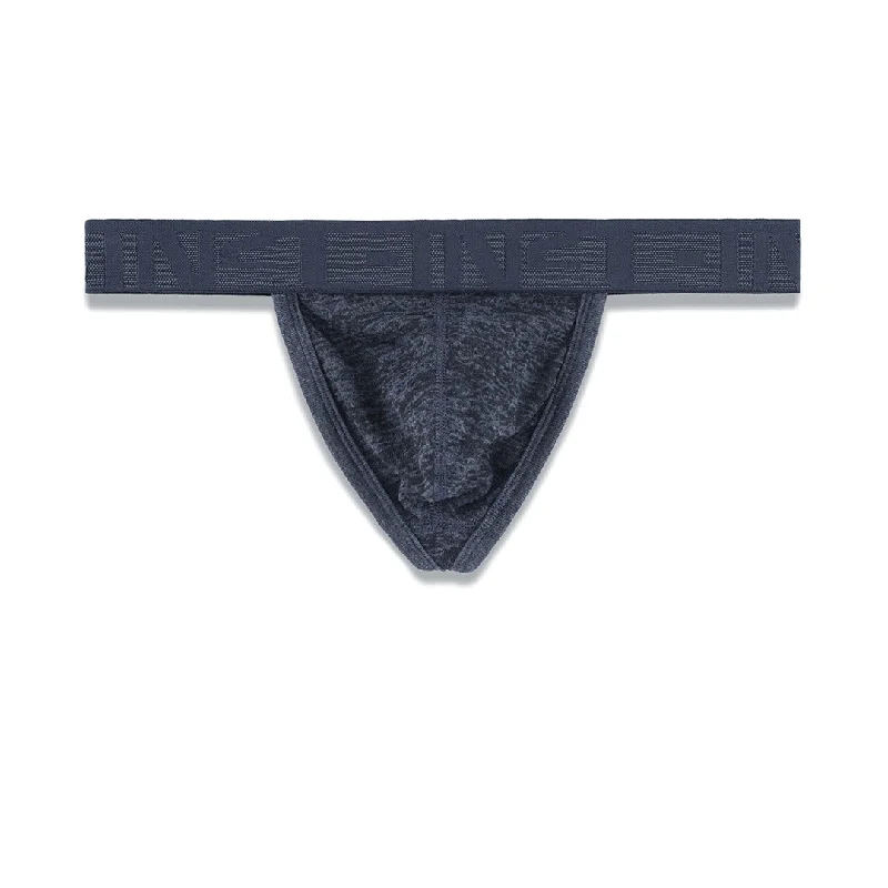 Men's cotton underwear high-waistedHand Me Down Thong Nixon Navy Heather