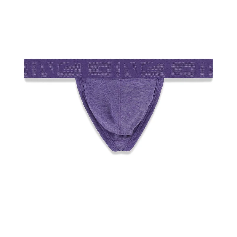 Men's underwear designed for optimal support during physical activitiesHand Me Down Thong Percey Purple Heather