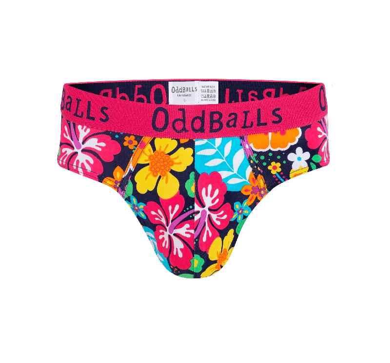 Men's underwear featuring intricate patternsHawaii - Mens Briefs